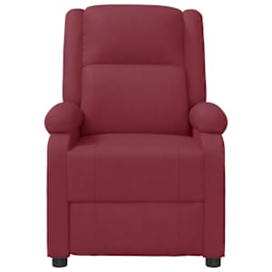 vidaXL Massagesessel Weinrot Kunstleder