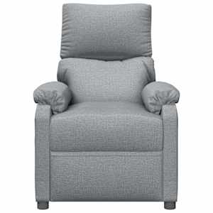 Masážní křeslo světle šedé textil - obrázek 4