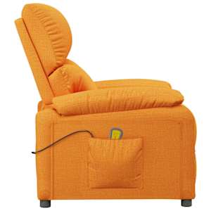 Masážní křeslo žluté textil - obrázek 4