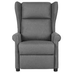 vidaXL Massagesessel Hellgrau Stoff