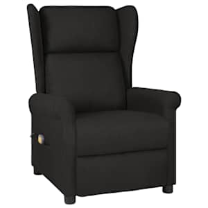 Masážní křeslo černé textil - obrázek 1
