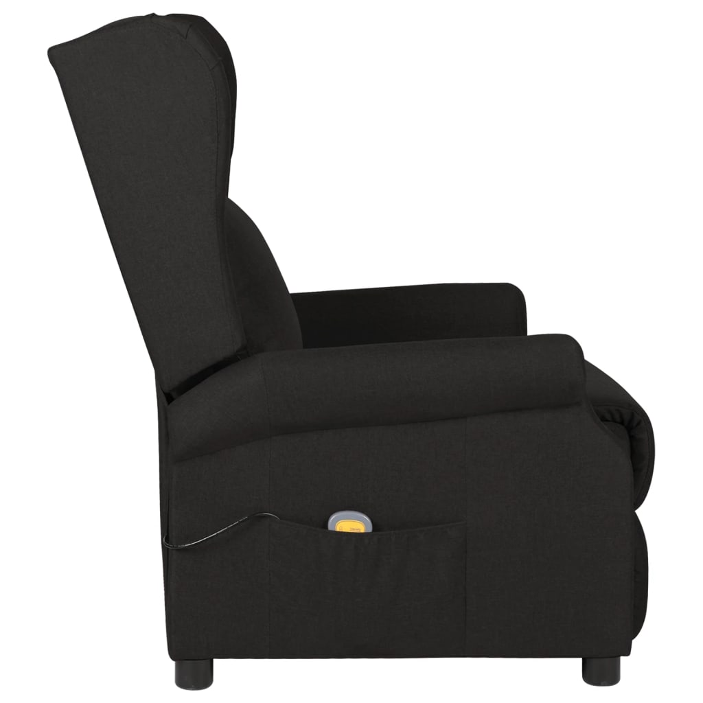 Thumbnail - vidaXL Massagesessel Schwarz Stoff
