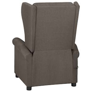 Masážní křeslo hnědé textil - obrázek 5