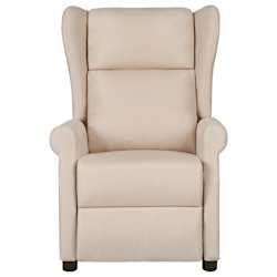 vidaXL Massagesessel Creme Stoff