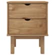 Table De Chevet OTTA En Pin Massif – 45x39x57 Cm – Brun Naturel