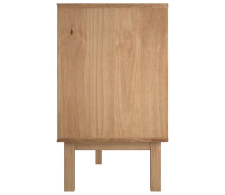 Credenza In Legno Massello Di Pino VidaXL 60x35x80 Cm - Mobile Buffet Rustico Con Antiribaltamento