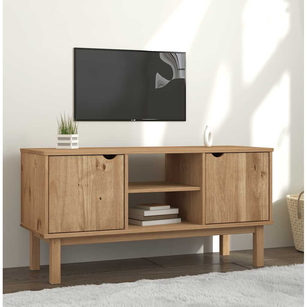 vidaXL TV-taso OTTA 113,5x43x57 cm täysi mänty