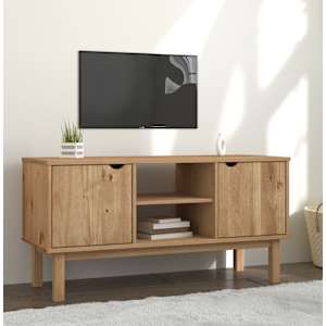 TV skříňka OTTA 113,5 x 43 x 57 cm masivní borové dřevo - obrázek 1