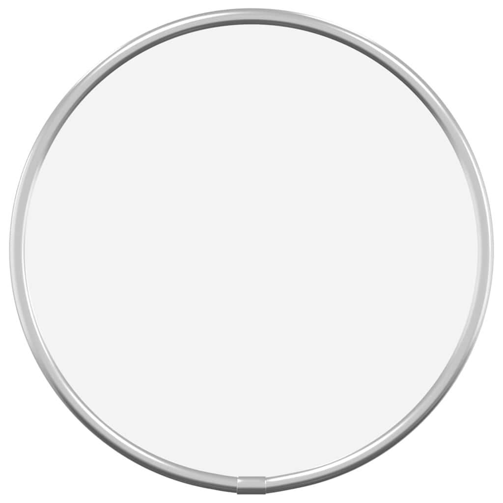 vidaXL Wandspiegel rond Ø20 cm zilverkleurig