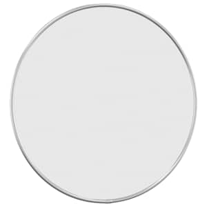 Nástěnné zrcadlo stříbrné Ø 40 cm kulaté - obrázek 3