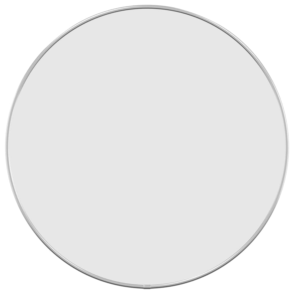 vidaXL Wandspiegel rond Ø50 cm zilverkleurig