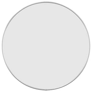 Nástěnné zrcadlo stříbrné Ø 50 cm kulaté - obrázek 2