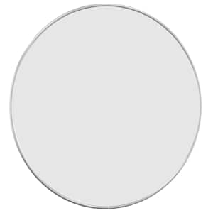 Nástěnné zrcadlo stříbrné Ø 50 cm kulaté - obrázek 3