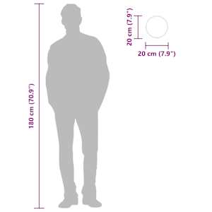 Nástěnné zrcadlo zlaté Ø 20 cm kulaté - obrázek 7