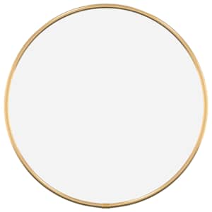Nástěnné zrcadlo zlaté Ø 30 cm kulaté - obrázek 2