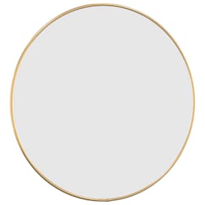 Nástěnné zrcadlo zlaté Ø 50 cm kulaté - obrázek 3