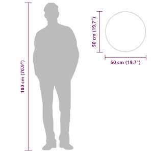 Nástěnné zrcadlo zlaté Ø 50 cm kulaté - obrázek 7