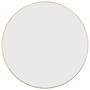 Nástěnné zrcadlo zlaté Ø 60 cm kulaté - obrázek 2