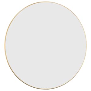 Nástěnné zrcadlo zlaté Ø 60 cm kulaté - obrázek 3