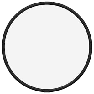 vidaXL seinapeegel, must, &Oslash; 20 cm, &uuml;mmargune