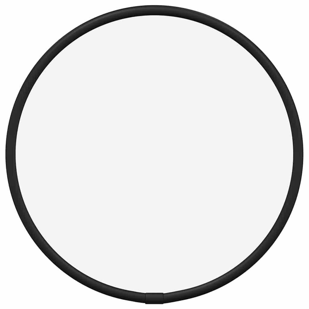 vidaXL Wall Mirror Black &Oslash; 20 cm Round