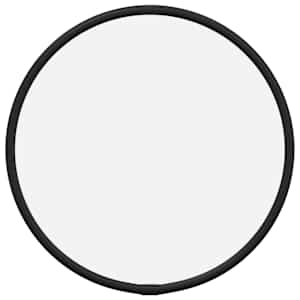 Nástěnné zrcadlo černé Ø 20 cm kulaté - obrázek 2