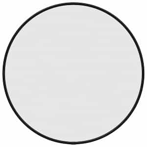 Nástěnné zrcadlo černé Ø 40 cm kulaté - obrázek 2