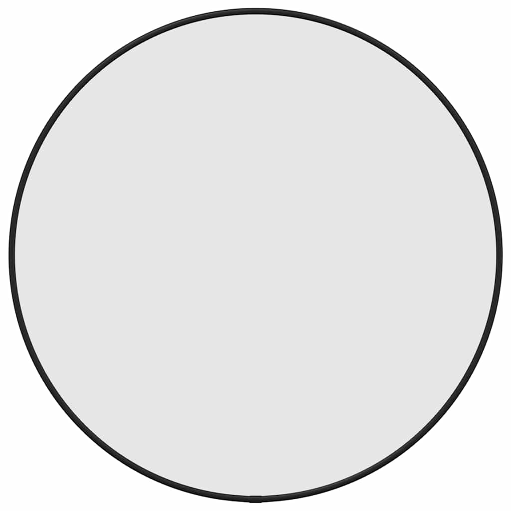vidaXL Nástěnné zrcadlo černé Ø 50 cm kulaté