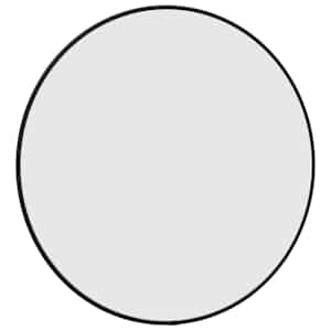 Nástěnné zrcadlo černé Ø 50 cm kulaté - obrázek 3