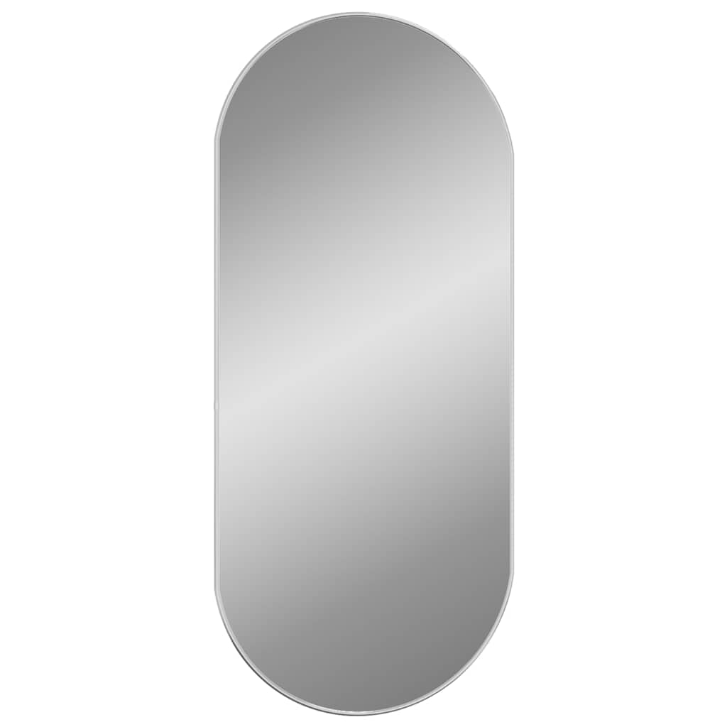 vidaXL Seinäpeili hopea 100x45 cm ovaali