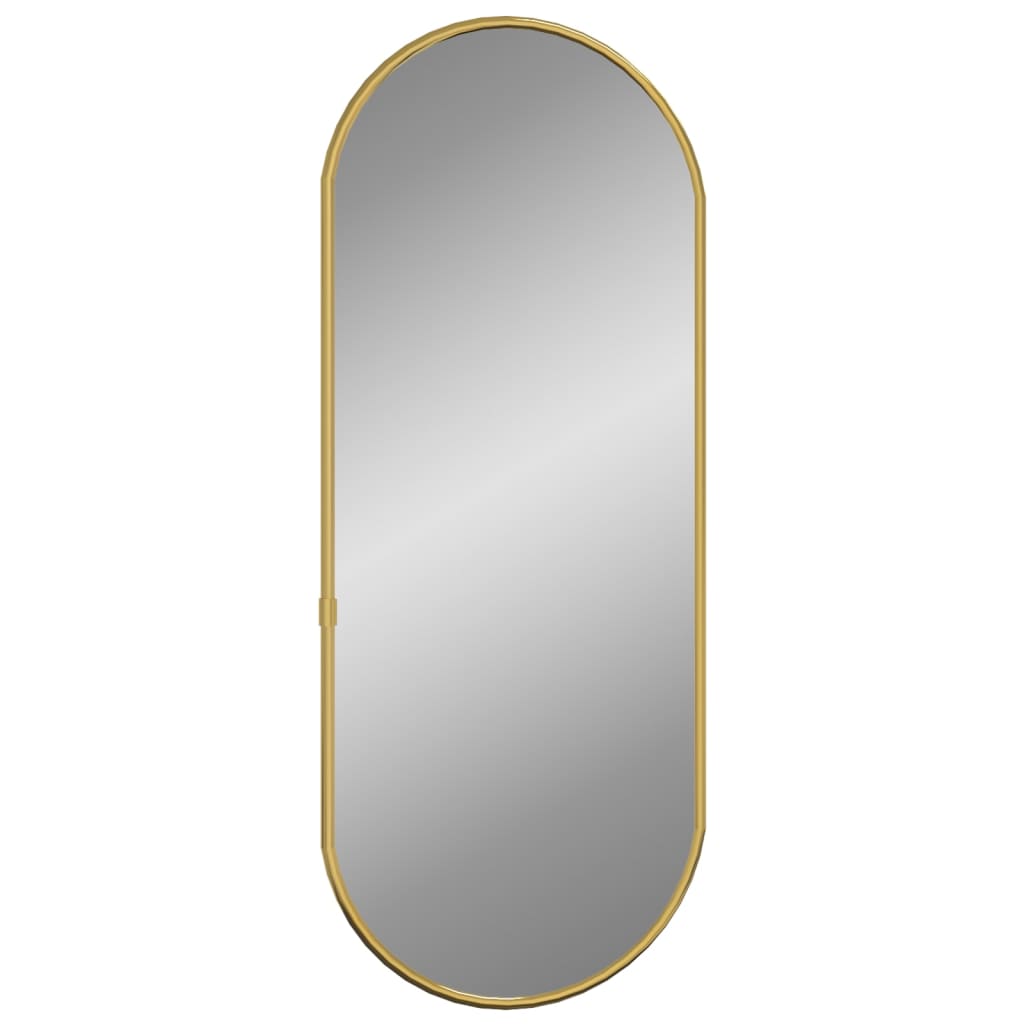 Oglindă de perete, auriu, 60×25 cm, ovală