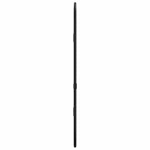 Nástěnné zrcadlo černé 40 x 15 cm oválné - obrázek 4