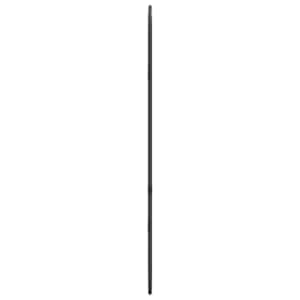 Nástěnné zrcadlo černé 60x25 cm oválné - obrázek 4