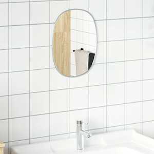 vidaXL Espejo de pared plateado 30x25 cm