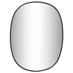 vidaXL seinapeegel, must, 30 x 25 cm