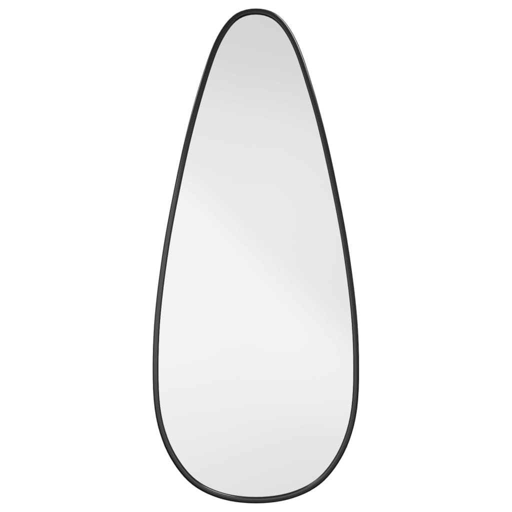 Specchio da Parete Nero 60×25 cm