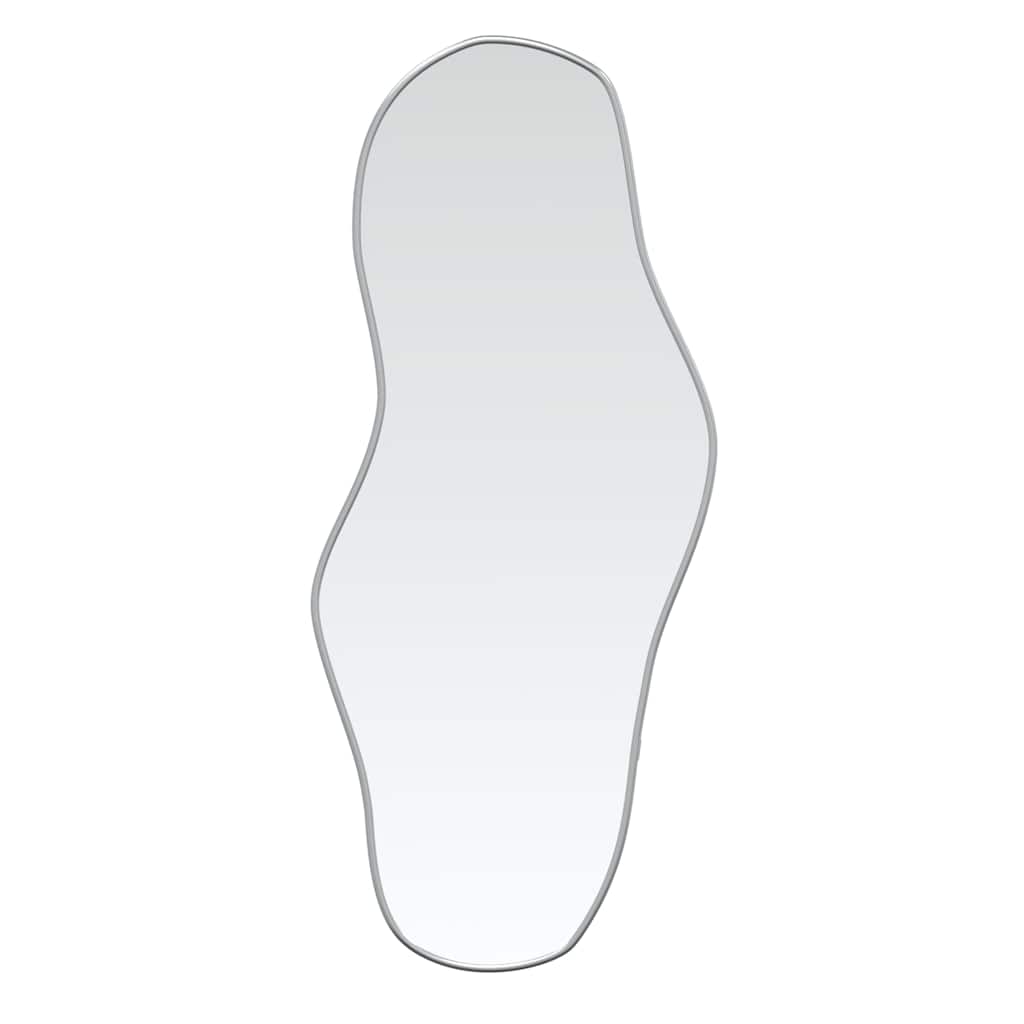 vidaXL Nástenné zrkadlo strieborné 90x40 cm