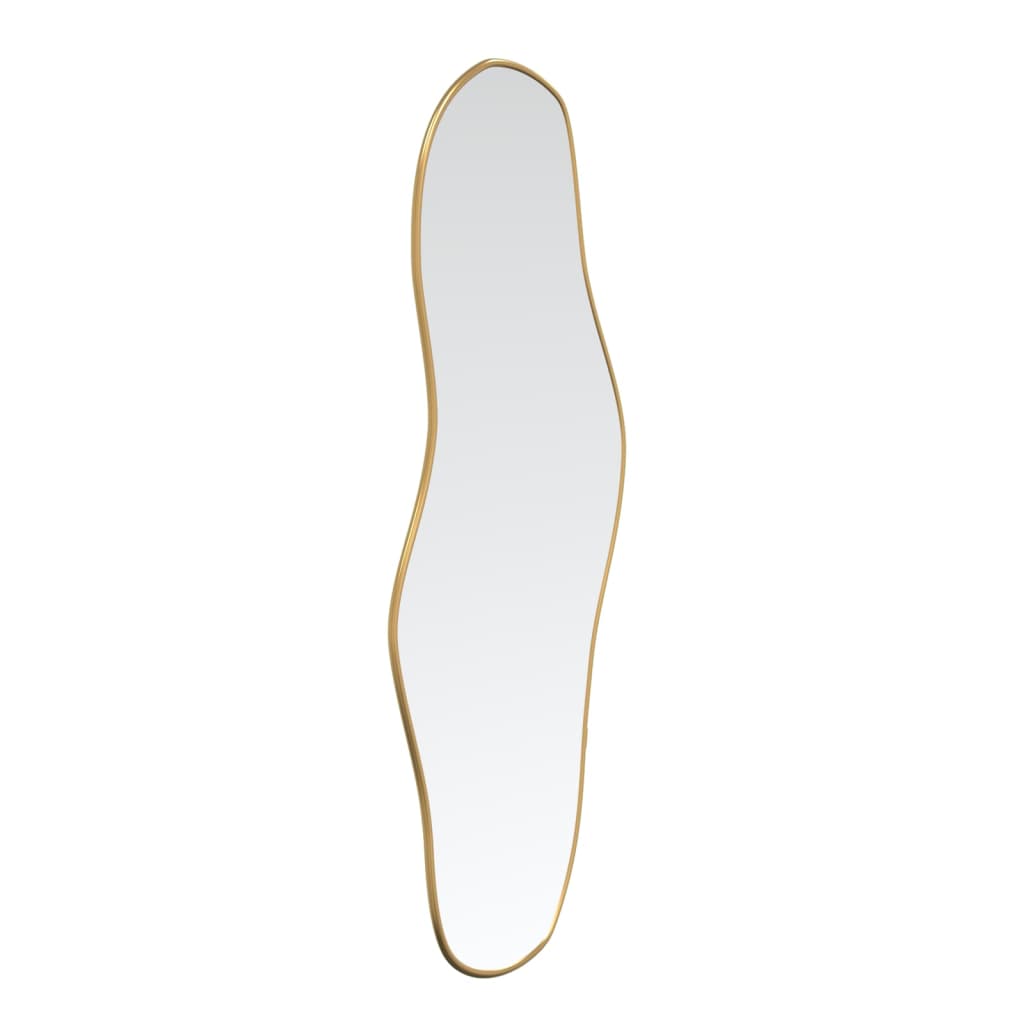 vidaXL sienas spogulis, zelta krāsā, 80x35 cm