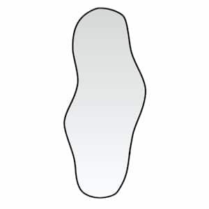 vidaXL seinapeegel, must, 60 x 25 cm