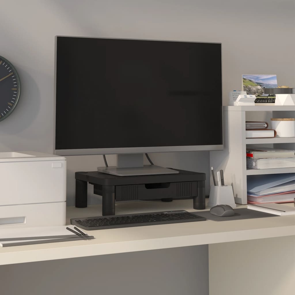 vida XL Monitorständer Schwarz 43x 30,5x 13 cm