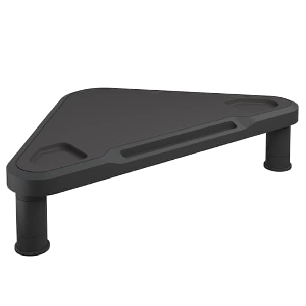 vidaXL nurga monitorialus, must, 49 x 28 x 10,5 cm
