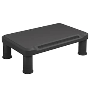 vidaXL monitorialus, must, 38x24x10,5 cm