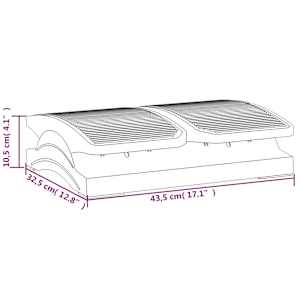 Podnožka černá 43,5 x 32,5 x 10,5 cm - obrázek 7