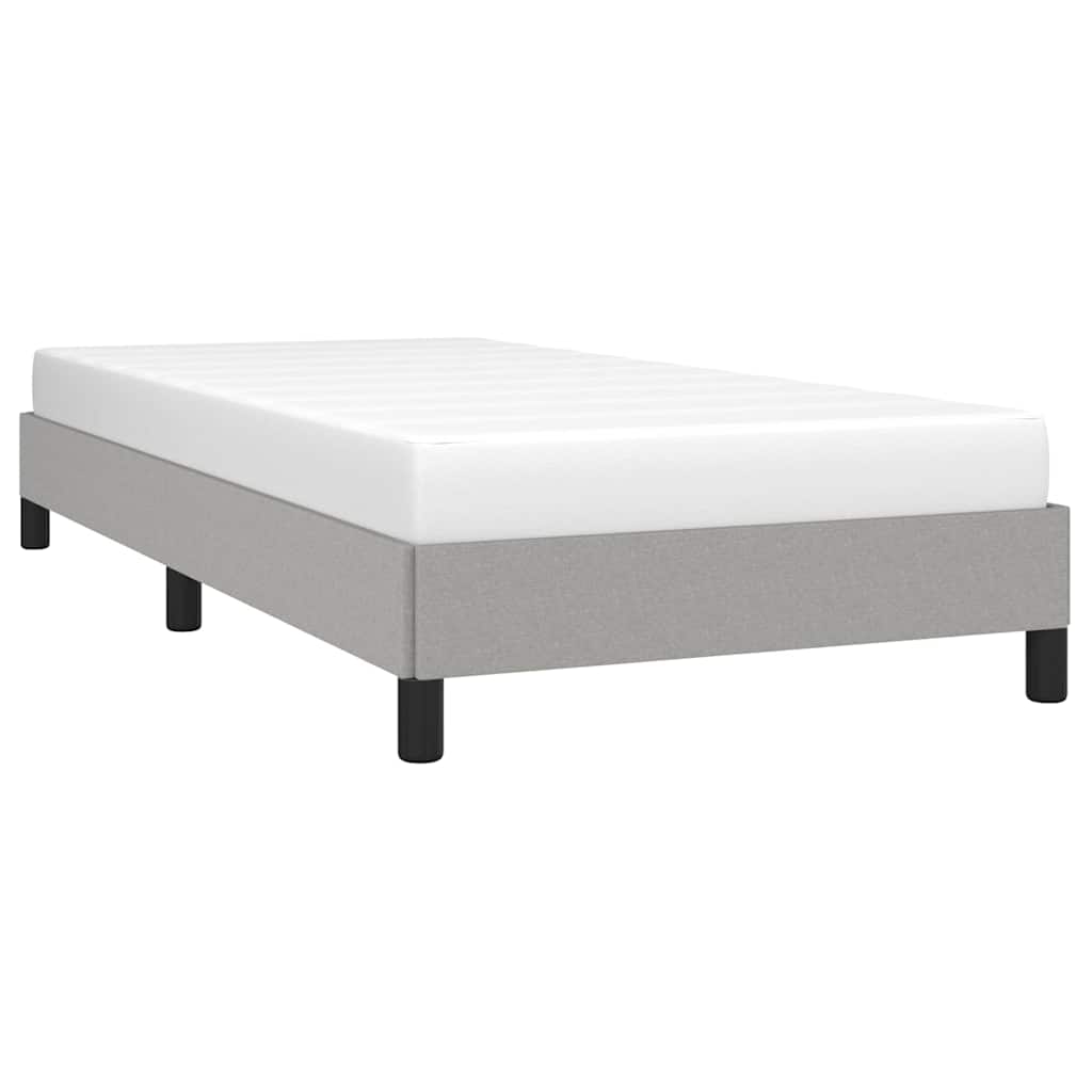 vidaXL Bedframe zonder matras 80x200 cm stof lichtgrijs grijs, foto 2