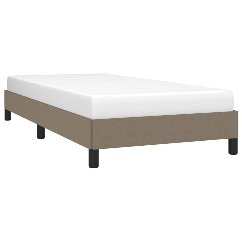 vidaXL Bedframe zonder matras 80x200 cm stof taupe afbeelding