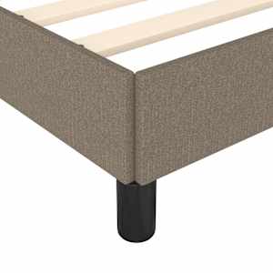 Rám postele bez matrací taupe 80x200 cm textil - obrázek 7