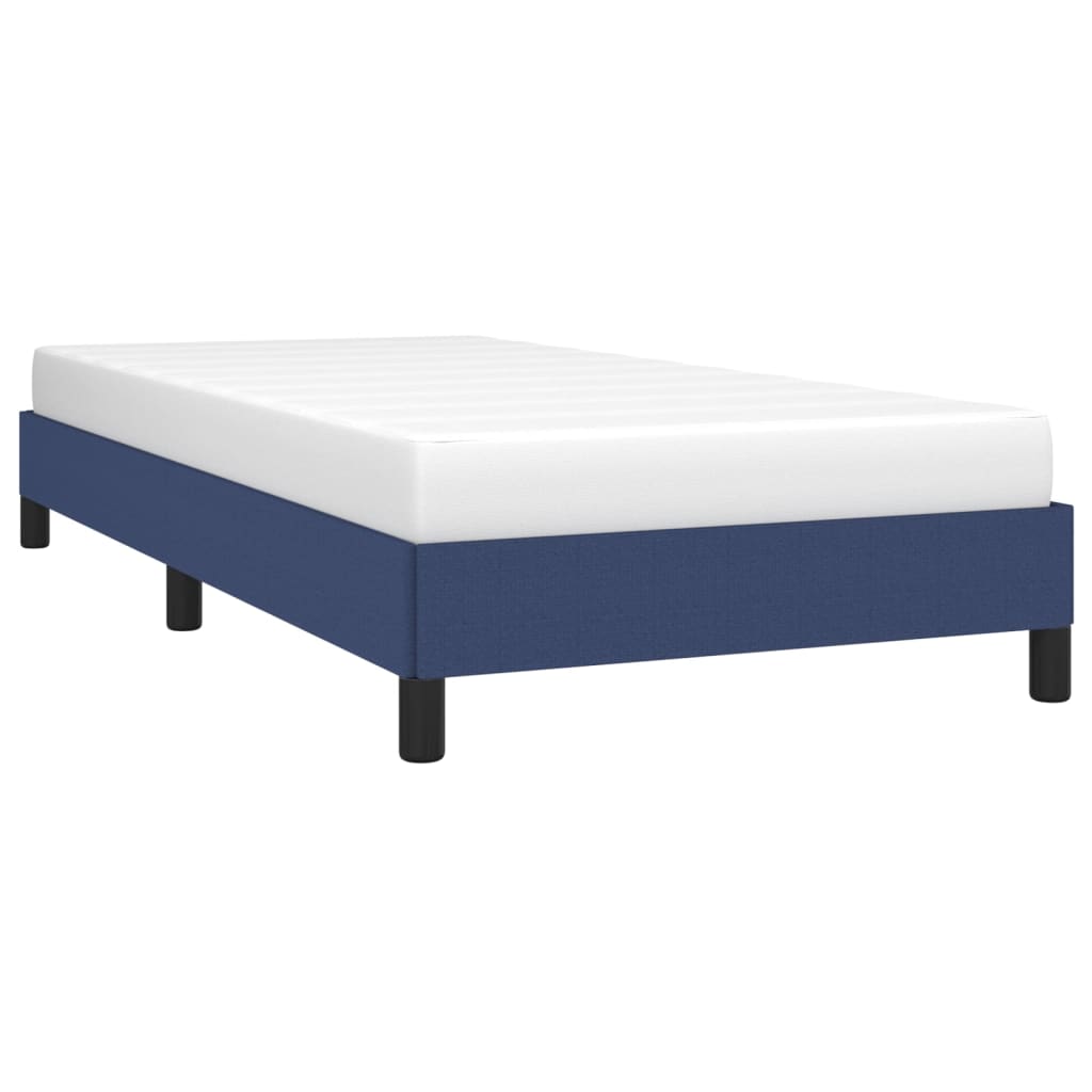 vidaXL Bedframe zonder matras 80x200 cm stof blauw afbeelding