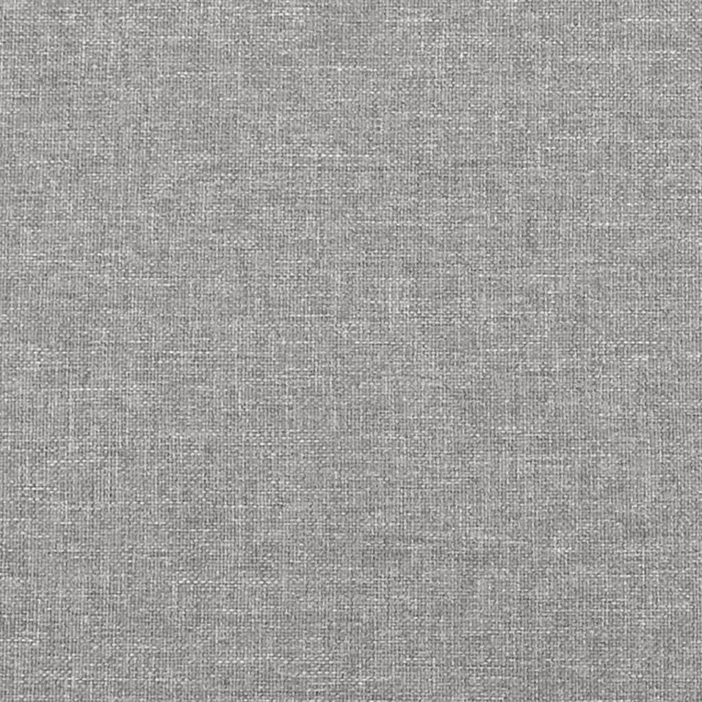 Cadru de pat, gri deschis, 90x200 cm, material textil