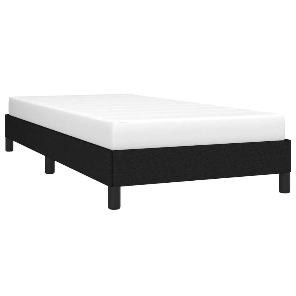 vidaXL Bedframe zonder matras 90x200 cm stof zwart afbeelding