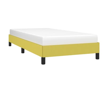 vidaXL Estructura de cama sin colch&oacute;n tela verde 100x200 cm